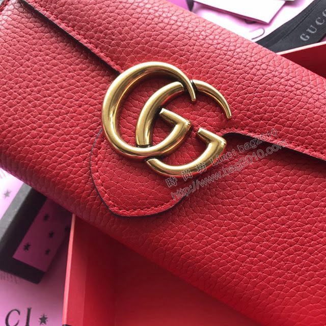 Gucci包 古馳新款女包 Gucci斜跨女包 Gucci鏈條包 564697紅皮  gdj1197